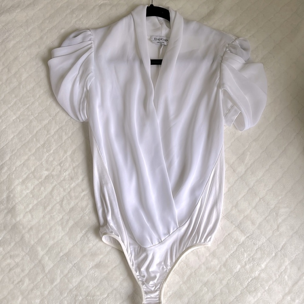 Bebe white bodysuit